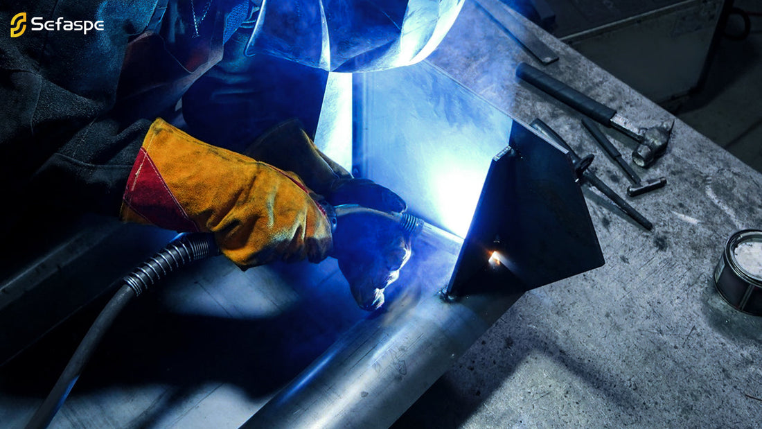 Sefaspe MIG250D Multi-Process Welder | MIG, Flux Core, Stick, TIG & Aluminum in One Machine