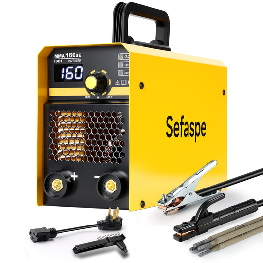 Sefaspe MMA160SE 110V/220V デジタルディスプレイ付きスティック溶接機 – ポータブル MMA &amp; リフト TIG 溶接機