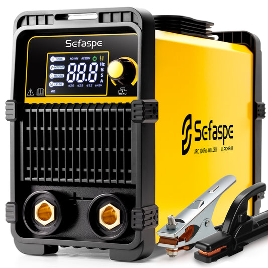 Sefaspe MMA205SE 205A デュアル電圧スティック溶接機 – ポータブル 2 in 1 ARC &amp; リフト TIG 溶接機