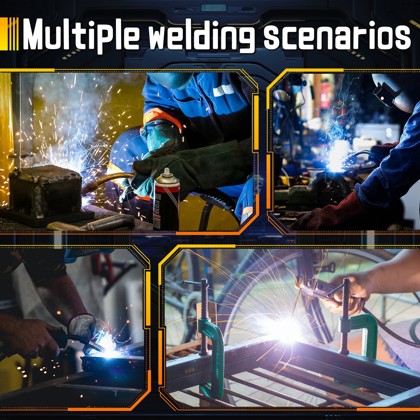 Sefaspe MIG250A 6-in-1 MIG溶接機 – MIG、TIG、フラックスコア、スティック溶接機能搭載のデュアル電圧