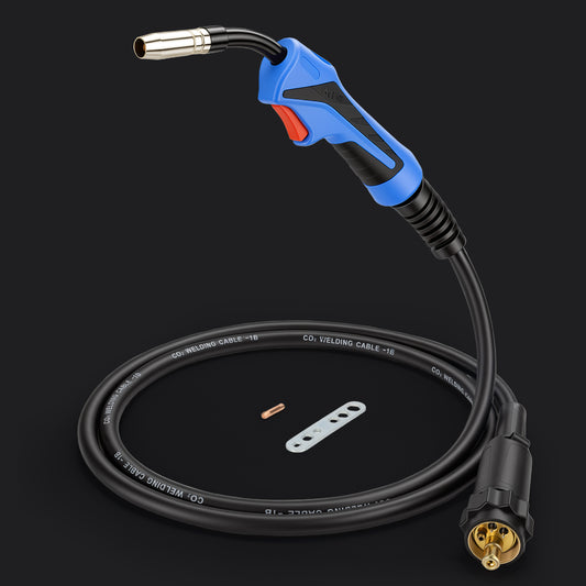 Sefaspe MIG Welding Gun Torch, 10 ft Cable, Euro Quick Connector